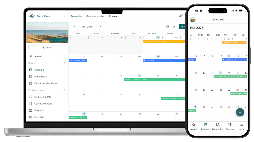 Calendrier partagé Cazmate